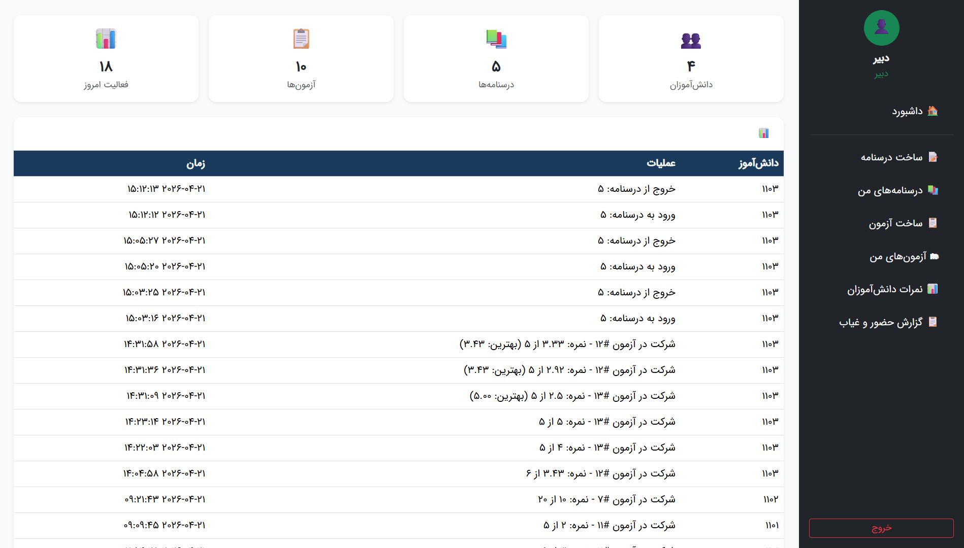 وبسایت مدرسه آنلاین